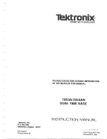 Preview for 31 page of Tektronix 71310 Instruction Manual