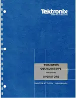 Tektronix 7313/R7313 Instruction Manual preview