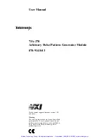 Предварительный просмотр 2 страницы Tektronix 73A-270 User Manual