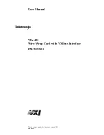 Предварительный просмотр 1 страницы Tektronix 73A-451 User Manual