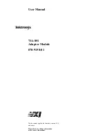 Предварительный просмотр 1 страницы Tektronix 73A-851 User Manual