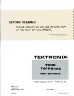 Предварительный просмотр 2 страницы Tektronix 7B80 Instruction Manual