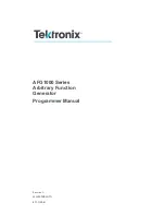 Предварительный просмотр 3 страницы Tektronix AFG1000 Series Manual