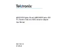 Предварительный просмотр 4 страницы Tektronix AWG5012B Option 09 User Manual