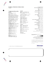 Предварительный просмотр 4 страницы Tektronix AWG520 Specification Sheet