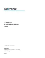 Предварительный просмотр 1 страницы Tektronix B MSO 6 Series Manual