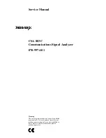 Tektronix CSA 803C Service Manual preview