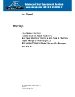 Tektronix CSA7154 User Manual preview