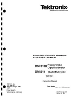 Preview for 2 page of Tektronix DM 511 Instruction Manual