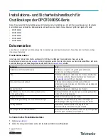 Preview for 51 page of Tektronix DPO70000SX Series Installation And Safety Manual