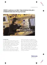 Предварительный просмотр 1 страницы Tektronix DTG5000 Series Application Note