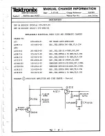 Preview for 126 page of Tektronix FG501A Instruction Manual