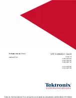 Preview for 1 page of Tektronix GeoProbe G10 Installation Manual