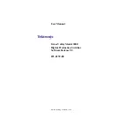 Tektronix Grass Valley 3000 User Manual preview