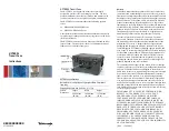 Предварительный просмотр 1 страницы Tektronix HCTEK54 Instructions