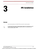 Предварительный просмотр 21 страницы Tektronix IBP420 Hardware Installation And Maintenance Manual