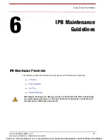 Предварительный просмотр 44 страницы Tektronix IBP420 Hardware Installation And Maintenance Manual