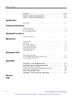 Предварительный просмотр 6 страницы Tektronix IntelliFrame VX1410 Instruction Manual