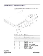 Preview for 1 page of Tektronix ITSRACK Mount Instructions