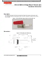 Предварительный просмотр 1 страницы Tektronix Keithley HV-CS-1589 Installation Information