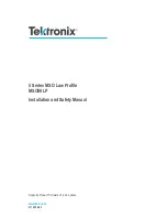 Preview for 3 page of Tektronix MSO 5 Series Installation And Safety Manual