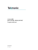 Preview for 3 page of Tektronix MSO54 Programmer'S Manual