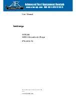 Предварительный просмотр 1 страницы Tektronix MTX100 User Manual