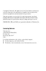 Preview for 2 page of Tektronix NetTek YBT250 User Manual