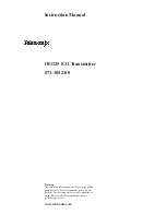 Preview for 1 page of Tektronix OI1125 Instruction Manual