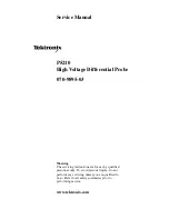 Tektronix P5210 Service Manual preview