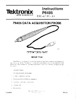 Tektronix P6405 Instructions Manual предпросмотр