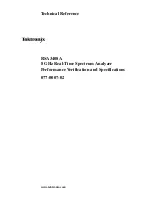 Preview for 1 page of Tektronix RSA3408A Technical Reference