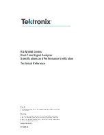 Preview for 1 page of Tektronix RSA5100B series Technical Reference