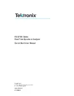 Preview for 3 page of Tektronix RSA7100 Series Quick Start User Manual