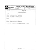 Preview for 31 page of Tektronix SC 501 Instruction Manual