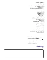 Preview for 9 page of Tektronix Spectrum Analyzer Owner'S Manual