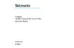 Предварительный просмотр 1 страницы Tektronix TCP0030A Instruction Manual