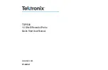 Предварительный просмотр 3 страницы Tektronix TDP1500 Quick Start User Manual