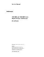 Tektronix TDS1000 Series Service Manual preview