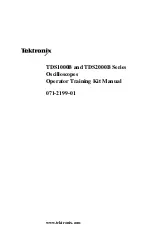 Preview for 3 page of Tektronix TDS1000B Series Operator'S Manual