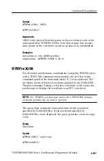 Preview for 185 page of Tektronix TDS200 Series Programmer'S Manual