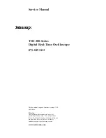 Preview for 1 page of Tektronix TDS200 Series Service Manual