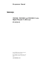 Preview for 1 page of Tektronix TDS3000 Series Program Manual