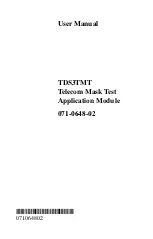 Tektronix TDS3TMT User Manual preview