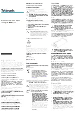 Preview for 5 page of Tektronix TEKBAT Series Instructions Manual