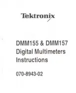 Предварительный просмотр 2 страницы Tektronix TEKTOOLS DMM155 Instructions Manual