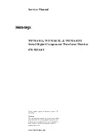 Tektronix WFM 601A Service Manual preview