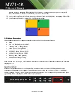 Предварительный просмотр 17 страницы Tekvox MV71-4K User Manual