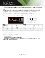 Предварительный просмотр 19 страницы Tekvox MV71-4K User Manual