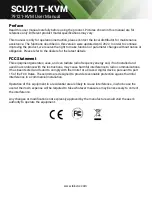 Preview for 2 page of Tekvox SCU21T-KVM User Manual